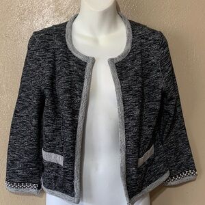 31. Express size S Monochrome Knit Top Crop Jacket NWT